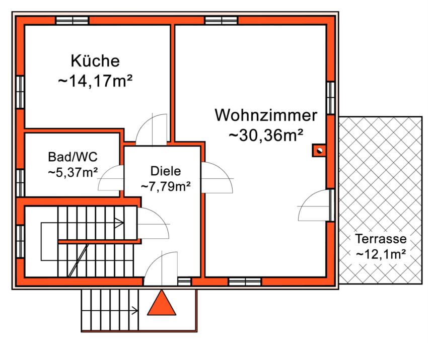 Skizze Erdgeschoß