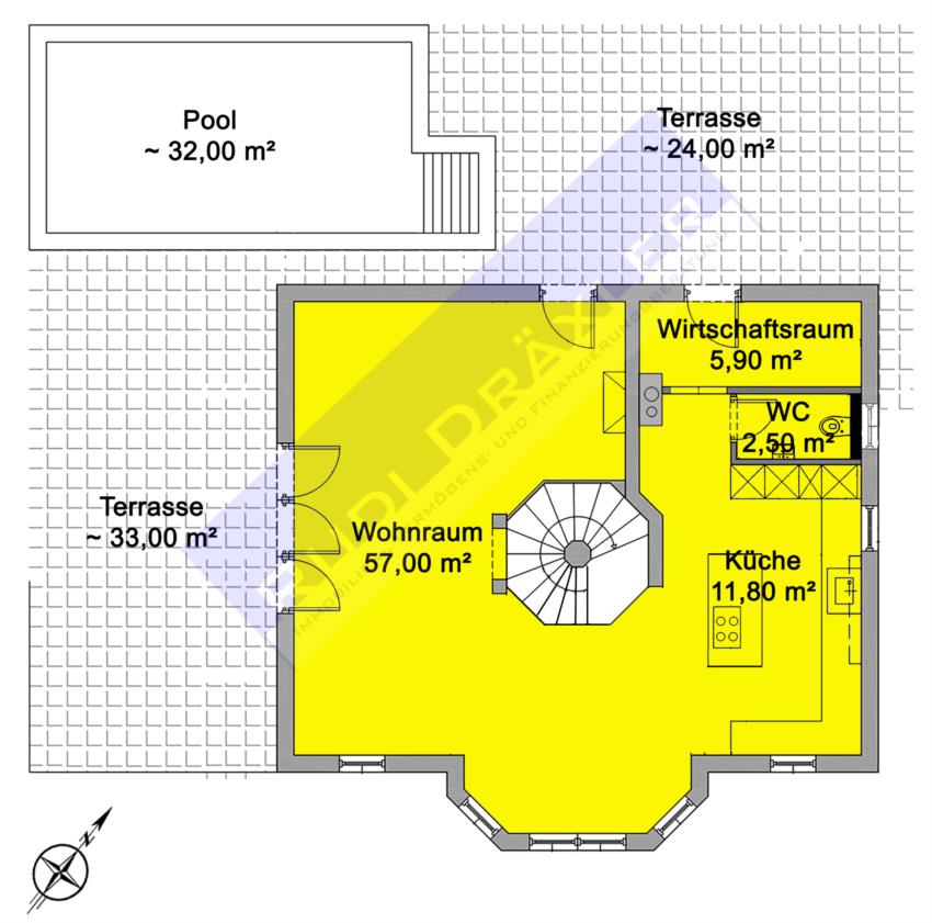 Plan Erdgeschoß